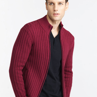 GIORDANO 佐丹奴 81053576 男式半高领针织开衫