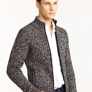GIORDANO 佐丹奴 81053576 男式半高领针织开衫