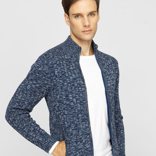 GIORDANO 佐丹奴 81053576 男式半高领针织开衫