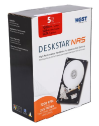 HGST 日立 Deskstar 5TB NAS硬盘 7200转 SATA3 128MB缓存 3.5英寸
