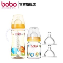 bobo 乐儿宝 宽口径奶瓶4件套