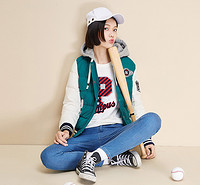 Semir 森马 10-415130015 可拆卸帽子 女士羽绒服