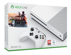 Microsoft 微软 Xbox One S 500GB 游戏主机《战地1》同捆版