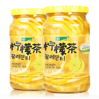 KJ 蜂蜜柠檬茶 580g
