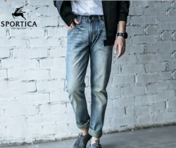 SPORTICA 斯波帝卡 A443568 水洗牛仔裤