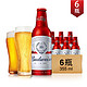 限地区：Budweiser 百威 啤酒 红瓶铝罐 355ml*6瓶*4件