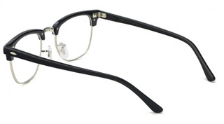 HAN 汉代 板材&不锈钢 HD4959 光学眼镜架+1.60防蓝光镜片   