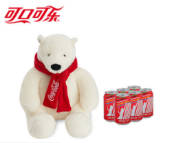 Coca Cola 可口可乐 汽水330ml*6罐+北极熊(中) 