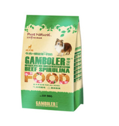  GAMBOLER 乖宝乐 牛肉螺旋藻蛋奶 成犬狗粮 20kg+凑单品