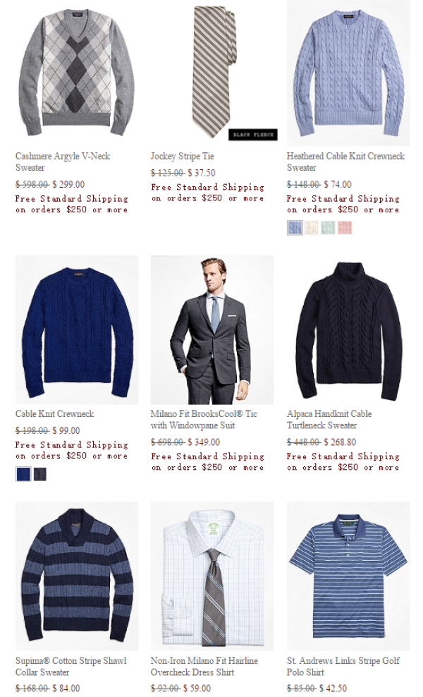 海淘活动:Brooks Brothers 美国官网 精选服饰鞋包促销