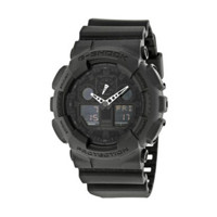 银联专享：CASIO 卡西欧 G-SHOCK GA100-1A1CR 男款 双显腕表