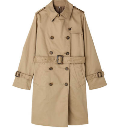 限尺码muji无印良品w6sd002女士双排扣风衣凑单品