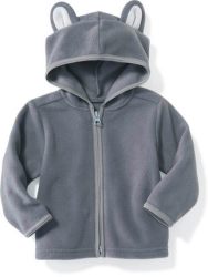 Old Navy 女婴儿 可爱狐狸柔软绒面 连帽卫衣312159 Z