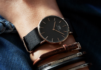 Daniel Wellington BLACK系列 Classic Sheffield 黑盘女表 36mm  