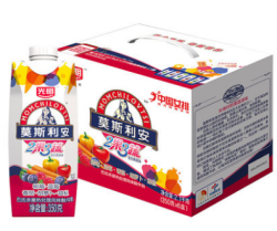 Bright 光明 莫斯利安 2果3蔬酸奶 350ml*6盒*2提