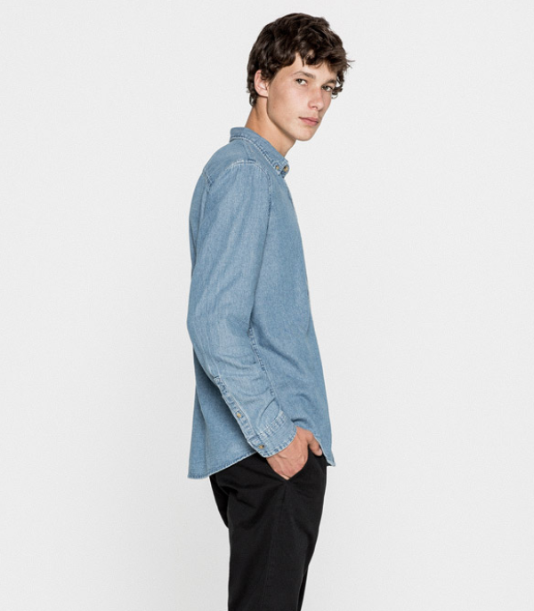 PULL&BEAR 09470515 男士牛仔衬衫