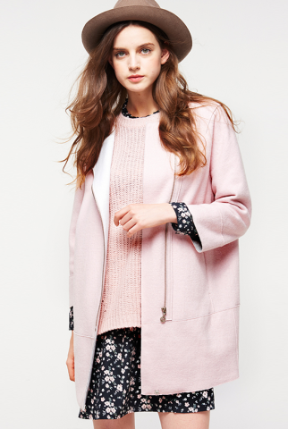 双11预售: cache cache 4809001659 女士廓型大衣 249.