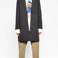 ZARA 01255850801 TRF 女士隐形接缝大衣 