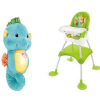 新低价：Fisher- Price 费雪 CBW04 四合一高餐椅 + 费雪安抚海马DGH82