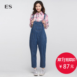 ES 艾格运动 160323044 女士背带裤