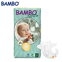 Bambo 班博 自然系 进口婴儿纸尿裤 S码3号 66片 5-9KG