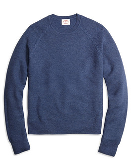 Brooks Brothers Honeycomb Crewneck 男士圆领毛衣 