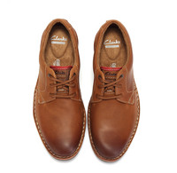 Clarks Edgewick Plain 男士休闲皮鞋 棕褐色 39