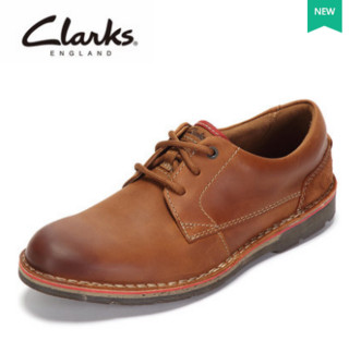 Clarks Edgewick Plain 男士休闲皮鞋 棕褐色 39