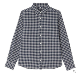 MUJI 无印良品 25AC714 女士棉法兰绒衬衫