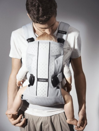 #晒单大赛#BABYBJORN  Baby Carrier One - Silver，Mesh 婴儿背带 开箱