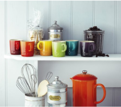 Le Creuset 彩虹色粗陶咖啡杯 6件装
