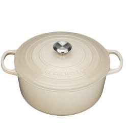 Le Creuset 签名铸铁圆砂锅 24厘米 杏仁色
