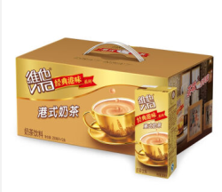 维他奶 维他港式奶茶饮料250ml*12盒 整箱装 经典港式风味奶茶 *6件