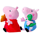  移动端：Peppa Pig小猪佩奇 粉红猪小妹佩奇 +猪乔治 30cm（2只装礼盒装）+凑单品　