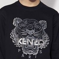 KENZO 男士Tiger纯棉银色虎头图案套卫衣/套头衫 F665SW0014XA.99 多尺码可选