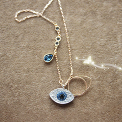 SWAROVSKI 施华洛世奇 Duo Evil Eye 恶魔之眼 5172560 项链