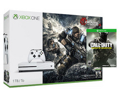 Microsoft 微软 Xbox One S 1TB 游戏主机《战争机器4》同捆版+《使命召唤13》