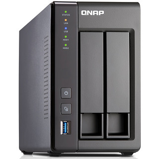 QNAP 威联通 TS-251+ 2盘位NAS（J1900、2GB）