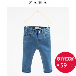 ZARA 女婴童装 五口袋牛仔长裤 04433551400