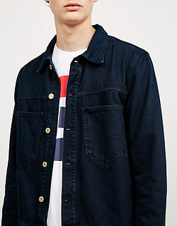 Bershka 06217503 男士 工装口袋牛仔外套