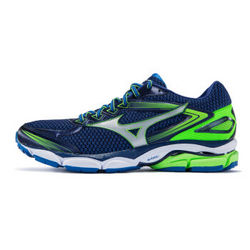 Mizuno美津浓 男慢跑鞋 缓冲跑鞋 ULTIMA 8 J1GC160903 藏青/银/荧光绿 40