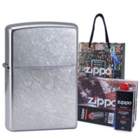 ZIPPO 芝宝 打火机 礼盒套装（花纱镀铬207+133ml电油+六粒装火石）*3套