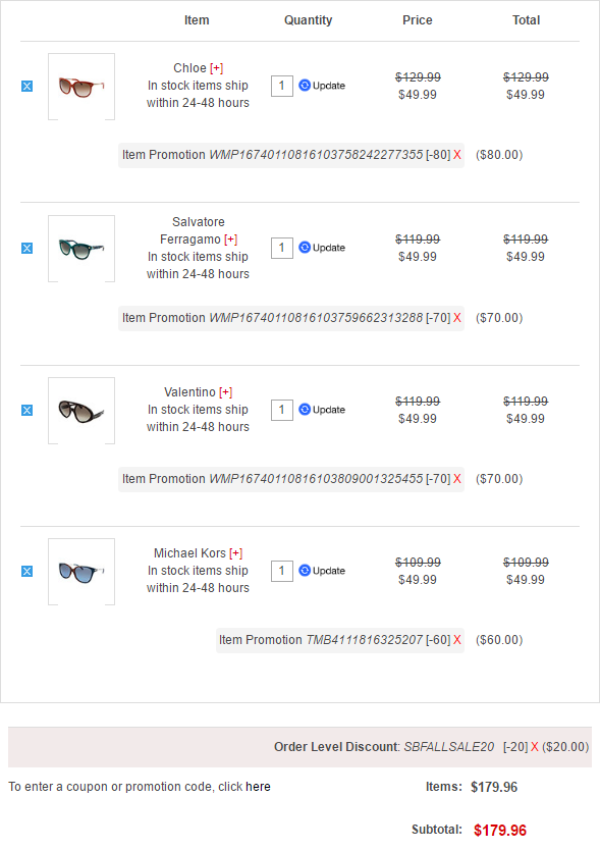 Smart Bargains 精选奢侈品牌太阳镜促销 (含Chloé、VALENTINO、Ferragamo等)