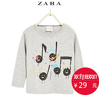 0点开抢：ZARA 男婴 音符 T 恤 06029553803