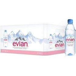 evian 依云 天然矿泉水 500ml*24瓶*2箱