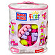 MEGA BLOKS 美高 DCH62 积木玩具（80粒、大颗粒、粉色款）*3件
