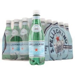 S.PELLEGRINO 圣培露 含气天然矿泉水 500ml*24瓶