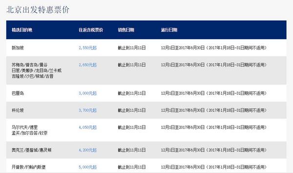 五星新航11.11大促 全国多地至新加坡/东南亚多地/新西兰/南非