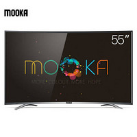双11预告：MOOKA 模卡 55Q3M 55英寸 曲面 智能液晶电视