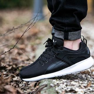 PUMA 彪马 Aril Blaze 中性款休闲运动鞋359792-04黑白 42